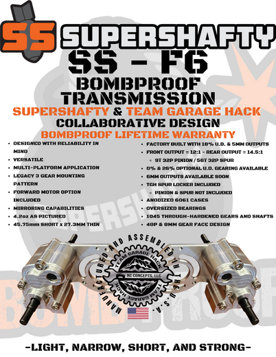 SuperShafty SS-F6 Bombproof Transmission