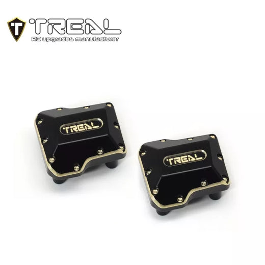 TREAL Brass Axle Diff Covers (2P) CNC Machined Heavy Weight 15.8g/pc Upgrades for 1/18 TRX-4M, TRX4M