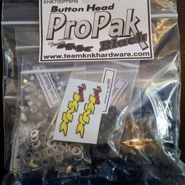 Team KNK  Button Head Pro Pak Black Oxide Screw Kit (700)