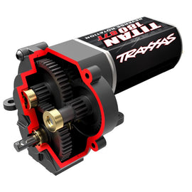 Traxxas Complete Transmission with Low Range Crawl Gearing (40.3:1 reduction ratio) Includes Titan® 87T motor: TRX-4M, TRX4M