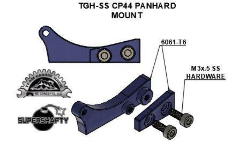 SuperShafty "CP44" STEERING Portal Custom Capra Axle Housings