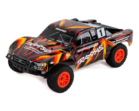 Traxxas Slash 4X4 RTR 4WD Brushed Short Course Truck (Orange) w/TQ 2.4GHz  Radio, Battery & DC Charger