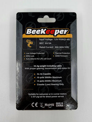 3BrothersRC BeeKeeper XT30 ESC; WP 14-Pole