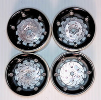 Used - 1.9 Vanquish Method Black/Clear Beadlock Wheels with Aluminum Rotors, Hubs, and Rings (4)