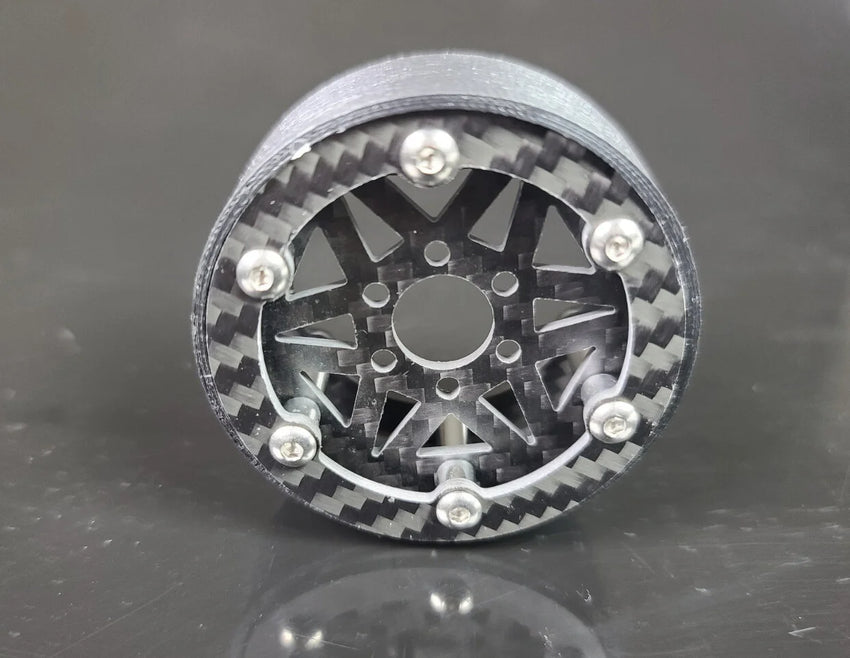 Punks Custom 3D 1.9 3-Piece Carbon Beadlock Wheels, Blade (4)