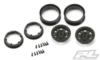 Pro-Line Impulse 1.9" Plastic Internal Bead-Loc 12mm Wheels (2), Black