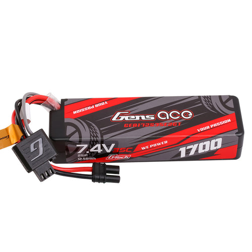 Gens Ace G-Tech Smart 2S Hardcase LiPo Battery 35C (7.4V/1700mAh) w/iEC2 Connector