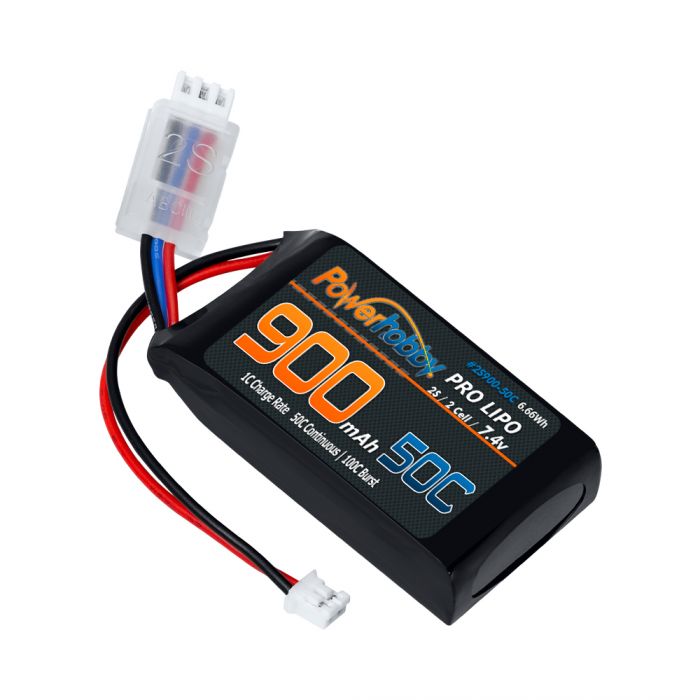 Powerhobby 2s 900mah 50C UPGRADE Lipo Battery: Axial SCX24