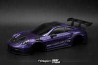 GT55 1/24 Scale GT3 RS Sports Car Body – Racing Edition – 109mm Wheelbase (Purple)