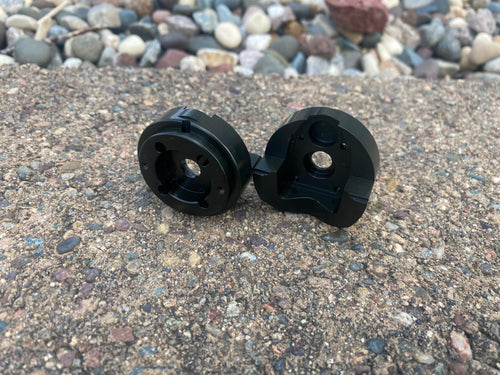 Dlux Brass Portal Cover, Capra/SCX10iii (2 pcs)