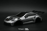 GT55 1/24 Scale GT3 RS Sports Car Body – Racing Edition – 109mm Wheelbase (Silver)