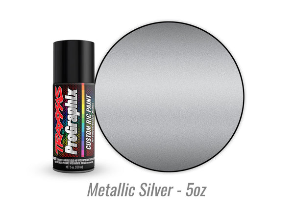 Traxxas Metallic Silver ProGraphix Spray Paint (5 oz)