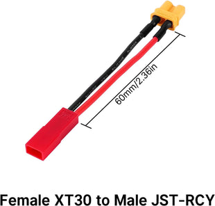 Injora Female XT30 to Male JST-RCY Adapter (1)