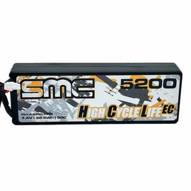 SMC 7.4V (2S1P) 5200mAh 50C Wired Hardcase Battery w/ Traxxas connector (comp w/ ID conn)