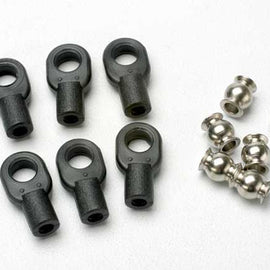 Traxxas Rod ends, small, with hollow balls (6) (for Revo® steering linkage)
