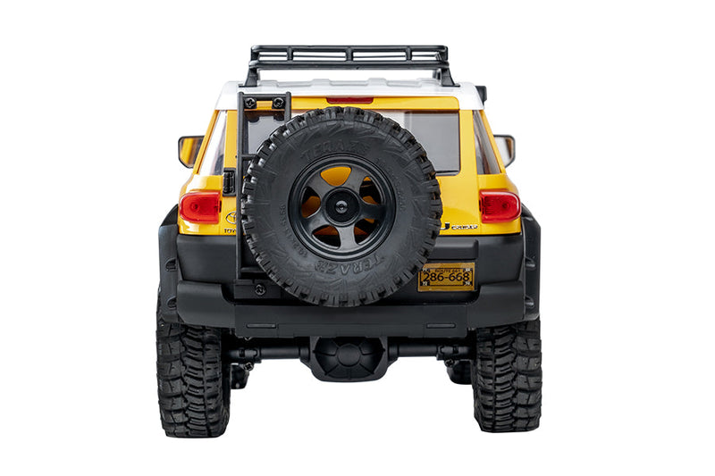 FMS 1/18 Toyota FJ Cruiser 4WD Brushed RTR, YELLOW – Key City Hobby
