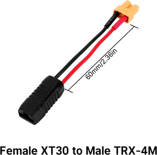 Injora Female XT30 to Male TRX-4M Adapter (1)