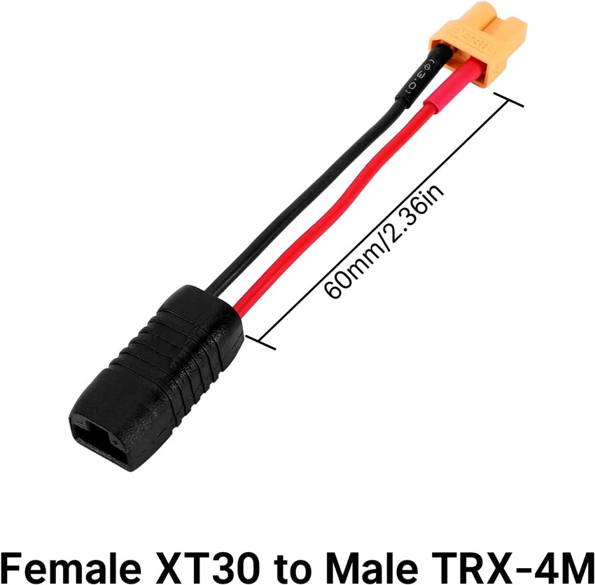 Injora Female XT30 to Male TRX-4M Adapter (1)