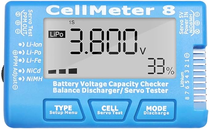 Lipo Checker - Digital Battery Controller Tester Voltage Tester