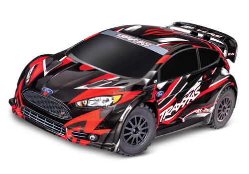 Traxxas Red 1/10 Scale Brushless Ford Fiesta ST Rally (Red)