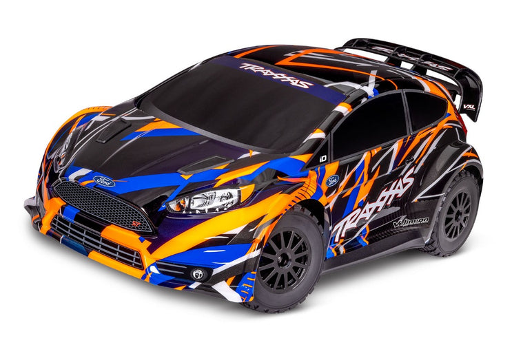 Traxxas ORANGE Ford® Fiesta® ST Rally VXL: 1/10 Scale AWD Rally Car