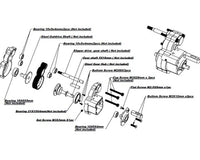Hot Racing Aluminum Transmission Case Axial Wraith