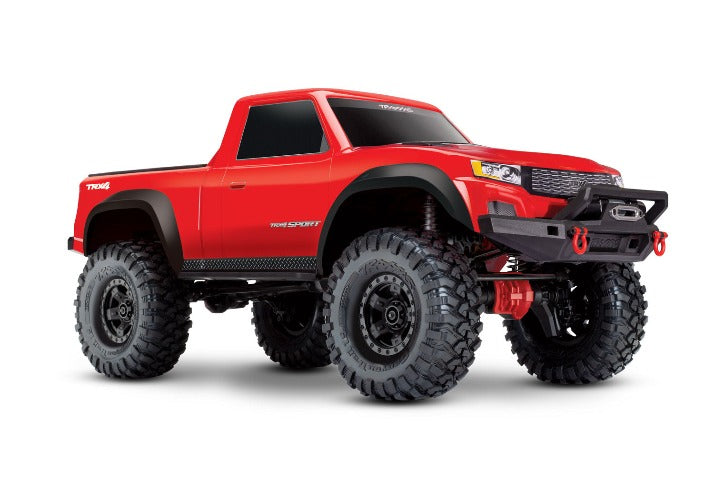 Traxxas TRX-4 Sport 1/10 Scale Trail Rock Crawler w/XL-5 HV ESC & TQ 2.4GHz Radio & Clipless Body, Red