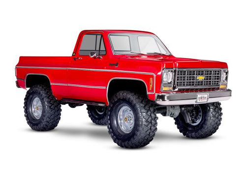 Traxxas TRX-4® RED 1/10 4WD RTR Scale & Trail® Rock Crawler w/1979 Chevrolet® K10 Truck Body w/XL-5™ HV ESC & TQ™ 2.4GHz Radio