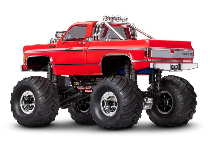 Traxxas 1/18 Chevrolet Cheyenne K10 4x4 Monster Truck TRX4MT RTR, Red