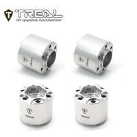 Treal (18mm Thickness) 12mm Hex Hubs Wheel Adaptor 6 Bolts Different Offset Aluminum 7075 for 1:10 Crawler-Silver