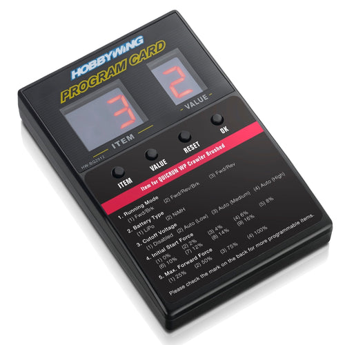 Hobbywing LED Program Card