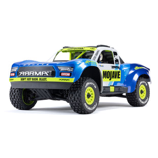 Arrma Mojave Grom Mega (BLUE/WHITE) 380 Brushed 4X4 Small Scale Desert Truck RTR w/Battery & Charger