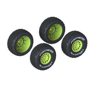 Arrma Mojave Grom dBoots 'Fortress' Pre-Mounted Off-Road Tires (Yellow) (4)