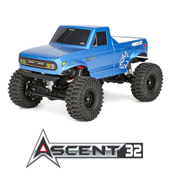 Redcat Ascent-32 1/32 BLUE 4WD RTR Rock Crawler w/2.4GHz Radio, Battery & Charger
