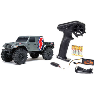 Axial 1/24 SCX24 Summit Racing Jeep Gladiator 4X4 Rock Crawler RTR, Gray
