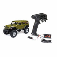 Axial 1/24 SCX24 Jeep Wrangler JLU 4X4 Rock Crawler Brushed RTR, Green