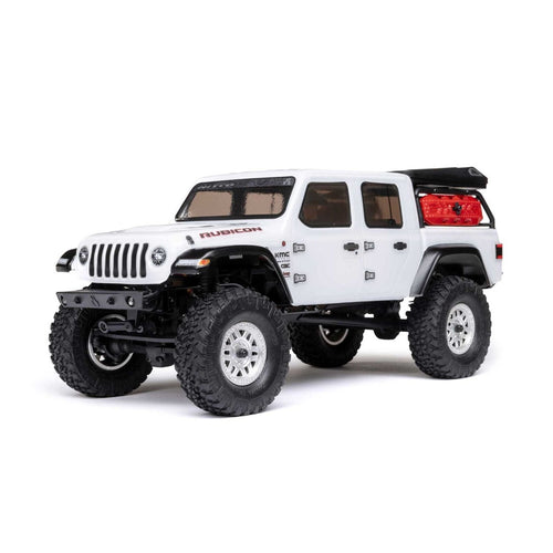 Axial SCX24 WHITE Jeep JT Gladiator 1/24 4WD RTR Scale Mini Crawler (White) w/2.4GHz Radio