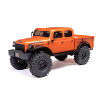 AXIAL 1/24 SCX24 DODGE POWER WAGON 4WD ROCK CRAWLER BRUSHED RTR, ORANGE