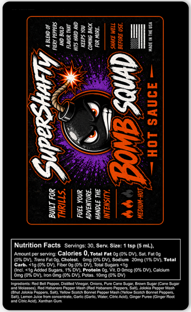 SuperShafty Bomb Squad Hot Sauce