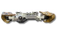 SuperShafty CS41 Left Drop Steering Axle with Dlux 1.9 Lower Heavy Brass Knuckle Arms - Display Axle