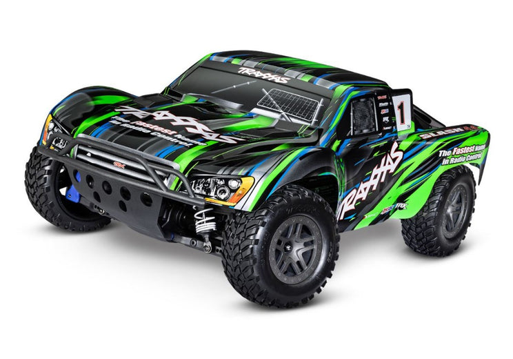 Traxxas 4x4 Slash RTR 1/10 BL-2s Brushless Short Course Truck, Green