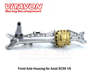 VITAVON CNC Alu #7075 Front Axle Housing for Axial SCX6 1/6