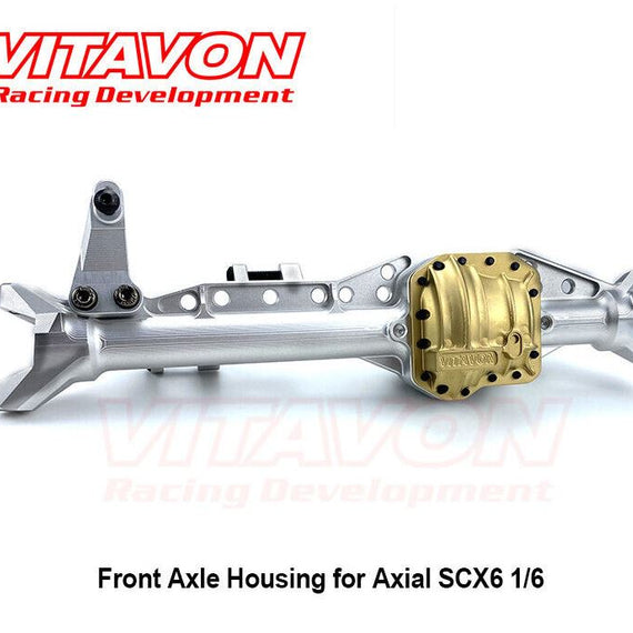 VITAVON CNC Alu #7075 Front Axle Housing for Axial SCX6 1/6