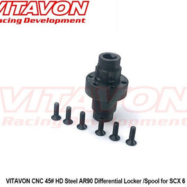 VITAVON CNC 45# HD Steel AR90 Differential Locker /Spool for SCX6