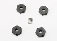 Traxxas Wheel hubs, hex (4)/ axle pins (1.5x8mm) (4)