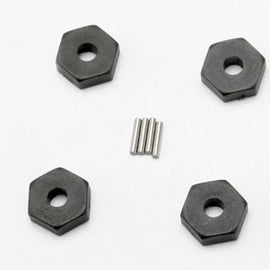 Traxxas Wheel hubs, hex (4)/ axle pins (1.5x8mm) (4)