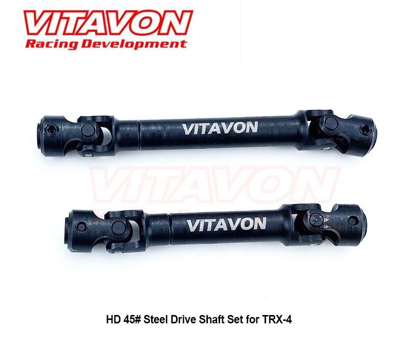 VITAVON HD 45# Steel Front & Rear Drive Shaft For Traxxas TRX-4