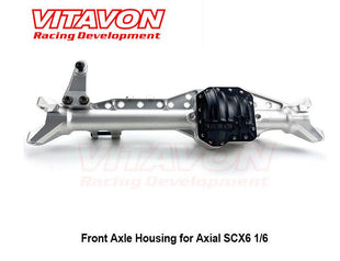 VITAVON CNC Alu #7075 Front Axle Housing for Axial SCX6 1/6