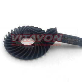 VITAVON HD Steel 1.5 Mod Ring & Pinion Spiral Cut Bevel Gear 9/30T For Axial SCX6