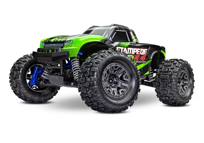 Traxxas Stampede 4x4 BL-2S Brushless 1/10 RTR Monster Truck w/BL-2S ESC, TQ 2.4GHz Radio, Green